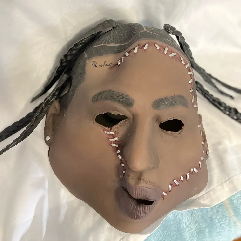 Travis Scott Tan and Black Mask